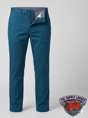 Vineyard Vines Breaker Pants Men’s 38x32 Mallard Blue Stretch Chino NWT